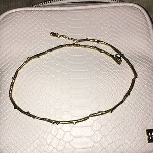 Choker brass waxing poetic necklace. NEW!